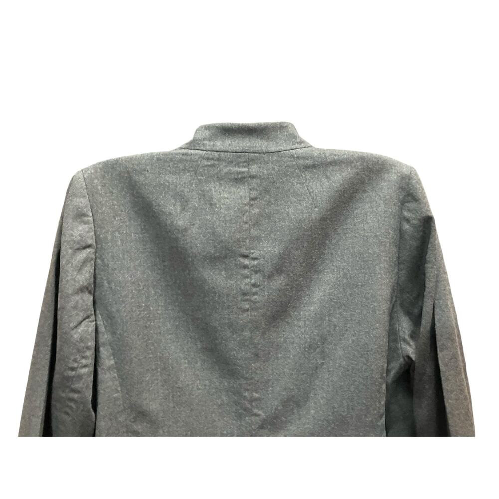 Talbots Petite Women's Gray Virgin Wool Woven 1-Button Suit Blazer Lined SZ 16WP - Picture 4 of 11
